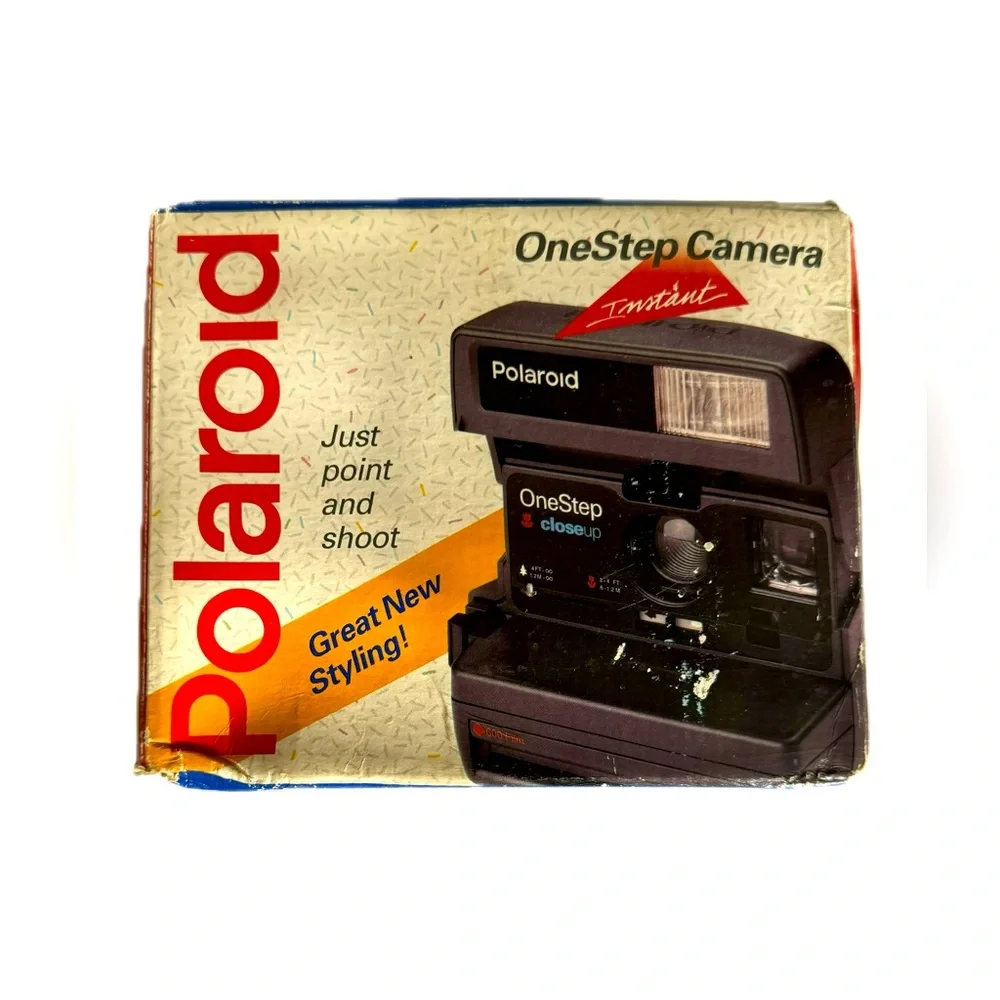 😎 Polaroid 600 OneStep Close-up Instant Film Camera w/instruction book